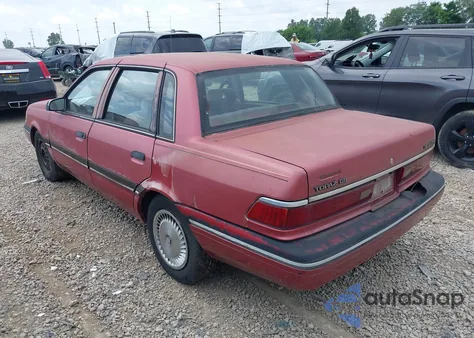 1989 Mercury Topaz Gs z USA, uszkodzony, nr VIN 1MEPM36X8KK660544